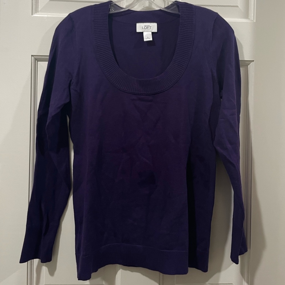 Ann Taylor LOFT Purple Sweater